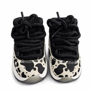 NWT Jordan 11 Retro TD “Animal Instinct” Cow Print – Size 5C – New w/ Box